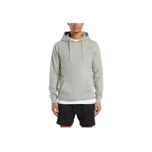 GYMSHARK Светло-серый Мужской Свитшот