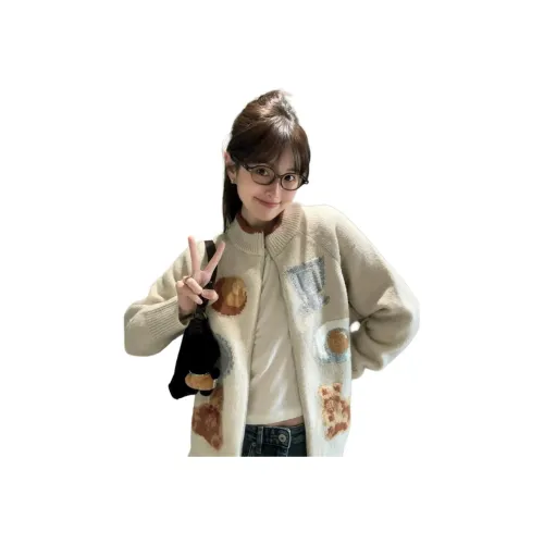 DTLUI Экрю Женская Трикотажная одежда