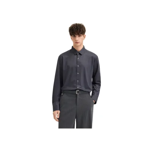 WILD LEADER Лава Чернила Серый [CW52585B58] Мужская Рубашка