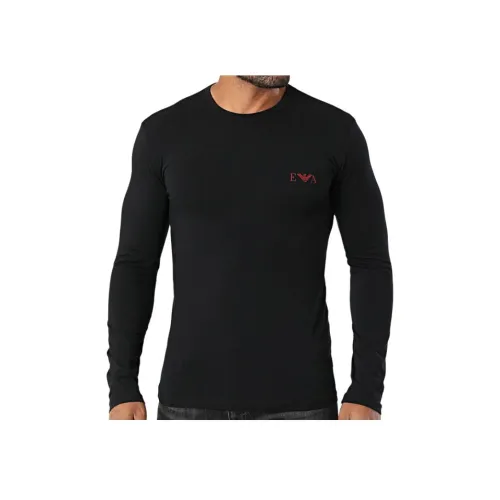 EMPORIO ARMANI Мужские черные футболки