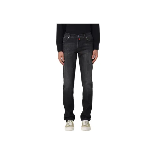 KITON Мужские черные джинсы