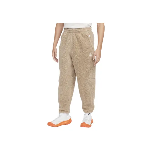 Nike ACG Коллекция THERMA FIT Вязаные Тренировочные Штаны Унисекс Хаки Светлый Железо Серый PEAK Белый