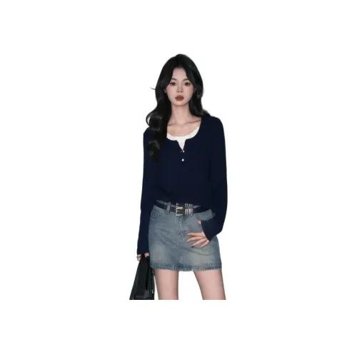 FOREVER 21 Джинсовые короткие юбки Женские