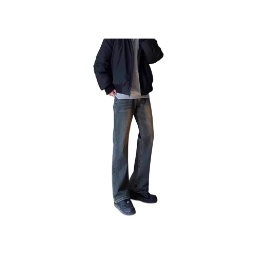 XUBAIHUO Ржавый Земляной тон Унисекс Джинсы