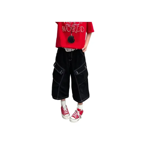 TAOKK Черные унисекс джинсовые шорты