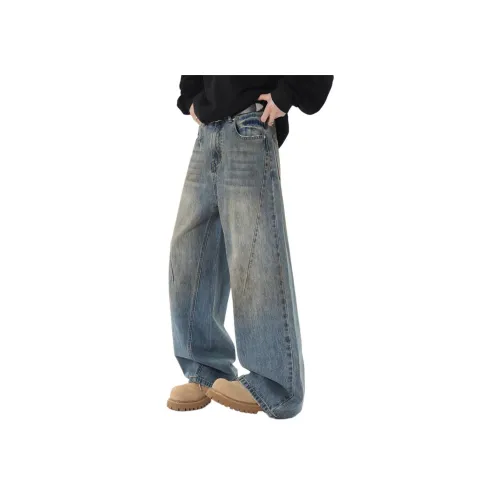 KAIZZGAO Синий Мужской Джинсы