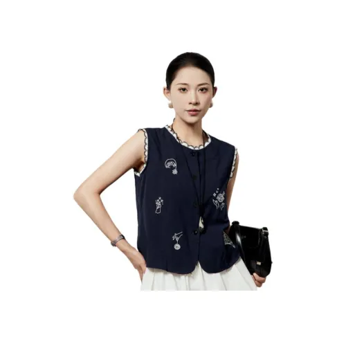Weekly Темно-синие женские жилеты