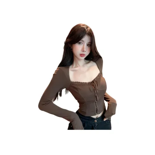 MORii Коричневые Женские Футболки