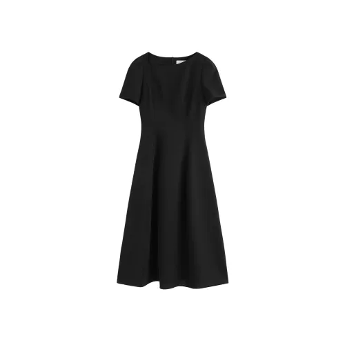 FANSILANEN Black Женские Короткие Платья с Рукавами