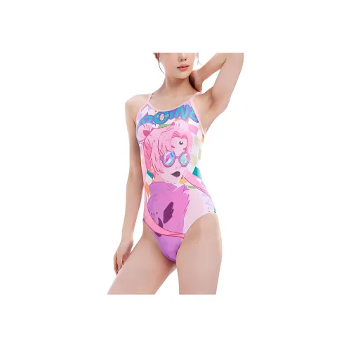 ZOKE One Piece Купальник Женские Розовый