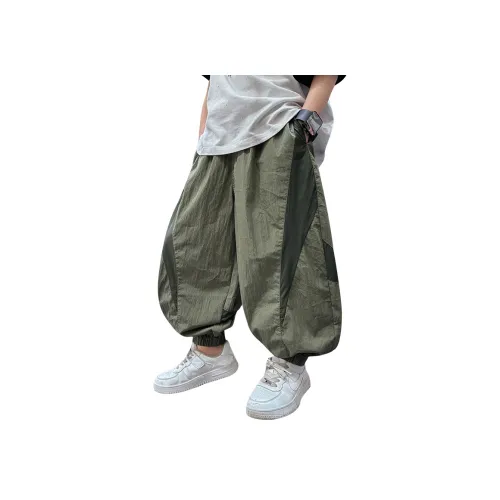 TONGGENI Повседневные брюки для подростков зеленый