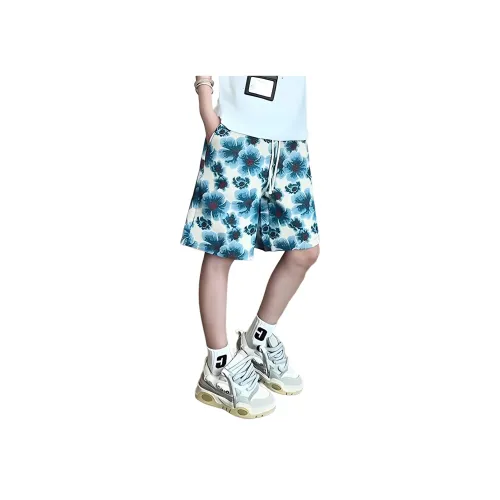 MORii Островной синий Унисекс Повседневные шорты