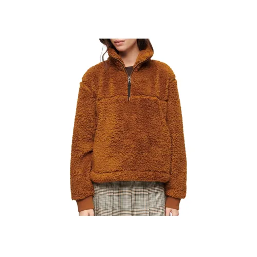 SUPERDRY Толстовка Женская Коричневая