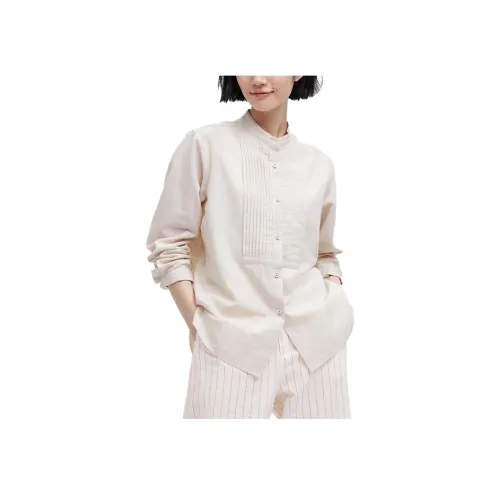 UNIQLO X Ines de la Fressange Бежевые Женские Рубашки