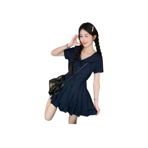 Garbege Короткий рукав Платье Женское