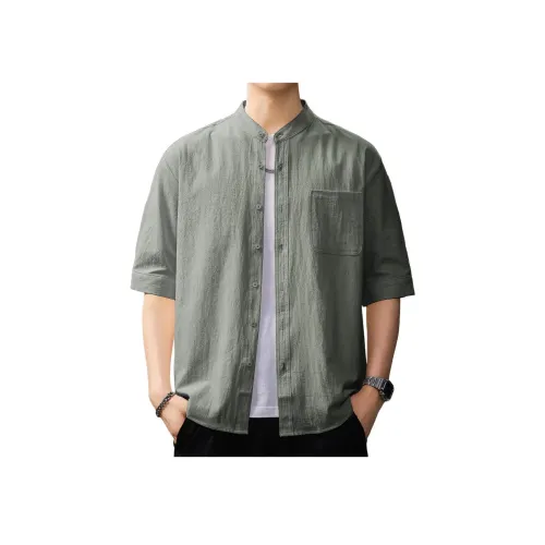 GUISE Лето Рубашка Свободный крой Унисекс