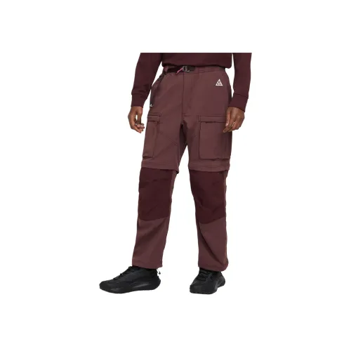 nike ACG FW24 Smith SUMMIT Карго Брюки Мужские Темно-Красный Черный Лазерный Фуксия Белый Вершина