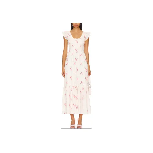 LOVESHACKFANCY Без рукавов Платье Женское Белое