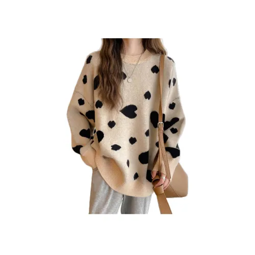 Tonlion Свитер Женский Бежевый Абрикос