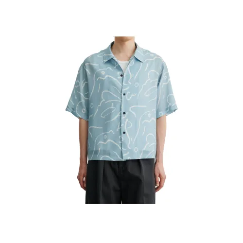 PUBLIC TOKYO Blue Men's Shirts  
PUBLIC TOKYO Синий Мужские Рубашки