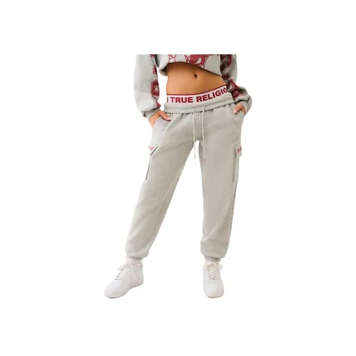 True Religion Серые Женские Вязаные Спортивные Брюки
