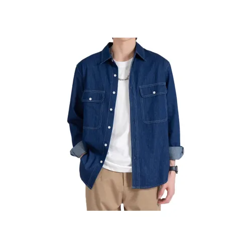 PISYPOX Темно-синий Унисекс Рубашки