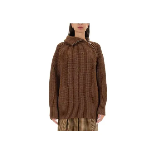 DRIES VAN NOTEN Коричневый Женские Свитеры