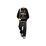 Комплект одежды [Черный топ + Черные штаны]