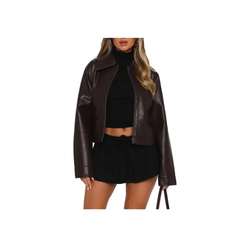 WHITE FOX Nobody Told ME ПУ (полиуретан) Куртка Кожа Куртка Женская