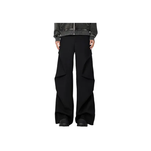 GANGZAI Черные Унисекс Повседневные Штаны