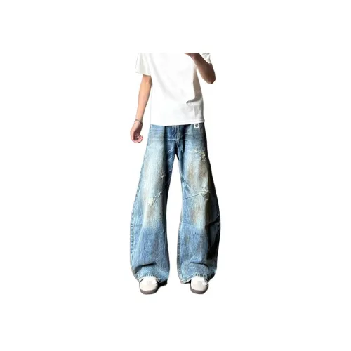 SUNSETMONENT Синие Унисекс Джинсы