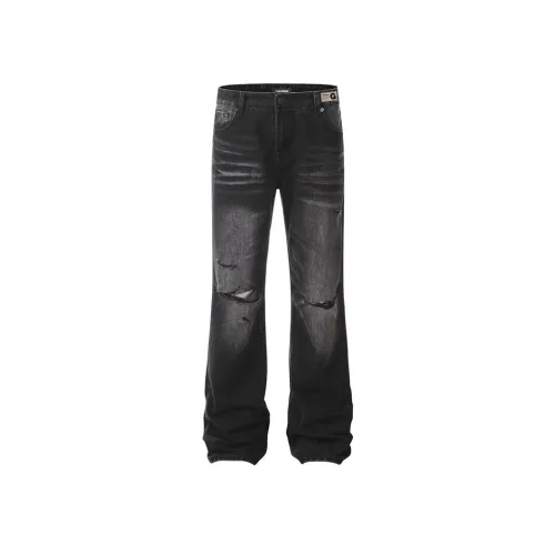 GET MAX GIFT Черные унисекс джинсы