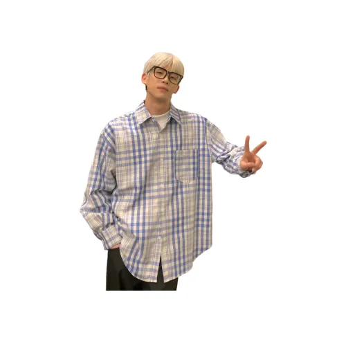 PISYPOX Синие Унисекс Рубашки