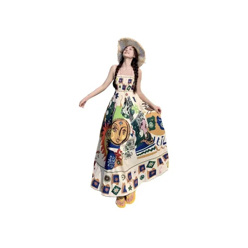 ZCDECO Граффити Женские Слиплатья