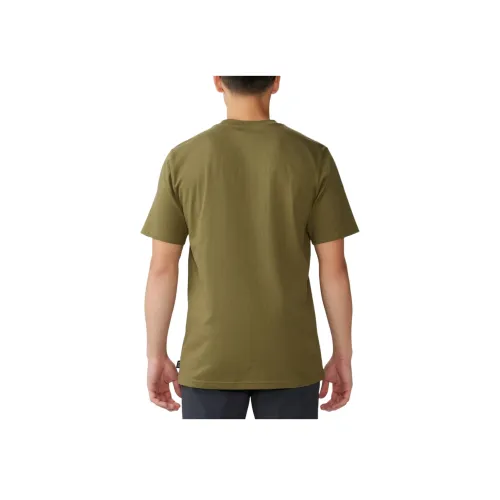 MOUNTAIN HARDWEAR Армейский зеленый Мужская футболка с коротким рукавом