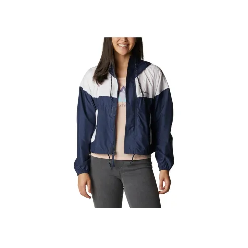 Columbia совместный бренд Ветровка Женская Темно-синий Асфальтовый серый