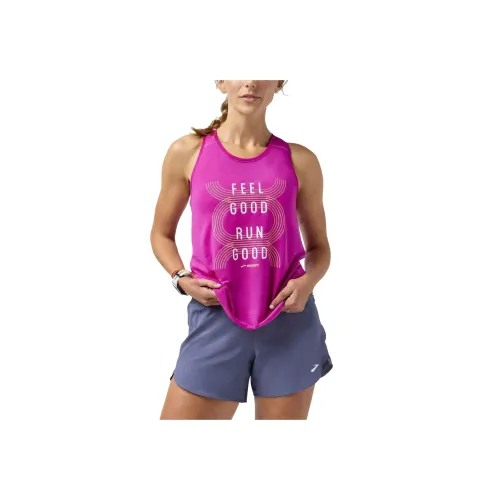 Brooks Розовый Женские Спортивные Майки без Рукавов