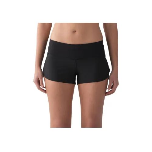 lululemon Спортивные шорты Женские Черные