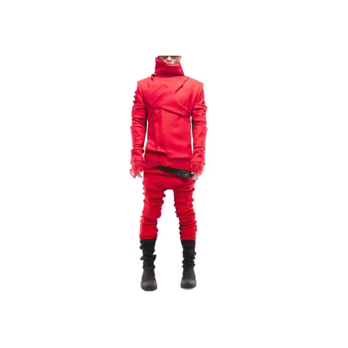 DEMOBAZA Red Men's Coat DEMOBAZA Красный Мужской Пальто