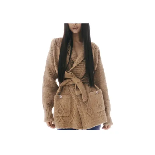 CHANEL Хаки Женская Трикотажная Одежда