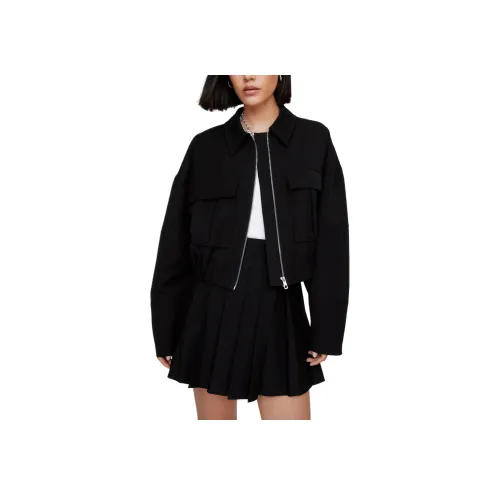 NASTY GAL Tailored Bomber Куртка Куртки Пальто Женские Черный