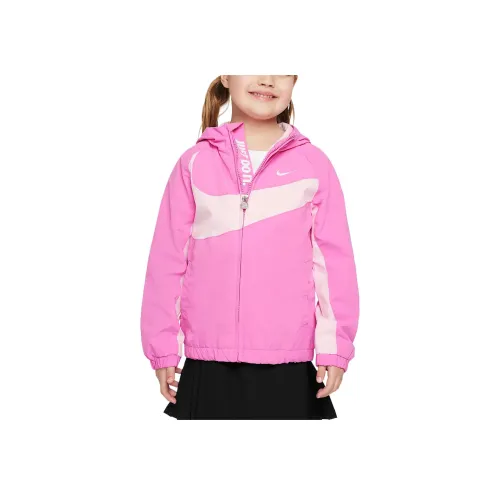 Куртка Nike Big Swoosh розового цвета для детей в возрасте 3-7 лет