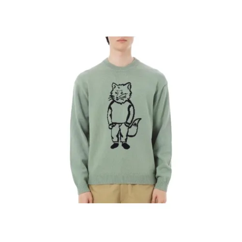 Maison Kitsune Трикотаж Мужской Зеленый