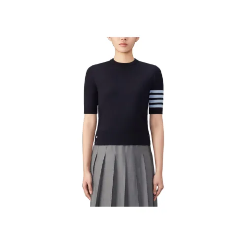 THOM BROWNE Темно-синие Женские Рубашки T