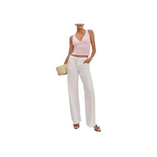 Reformation Розово-вишневые Женские Майки