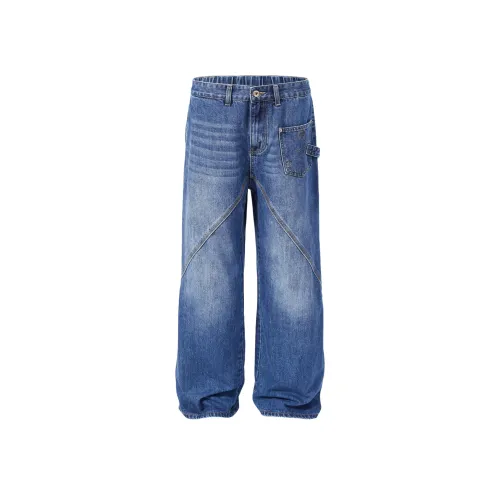 MEXISHION Blue Unisex Jeans MEXISHION Синий Унисекс Джинсы