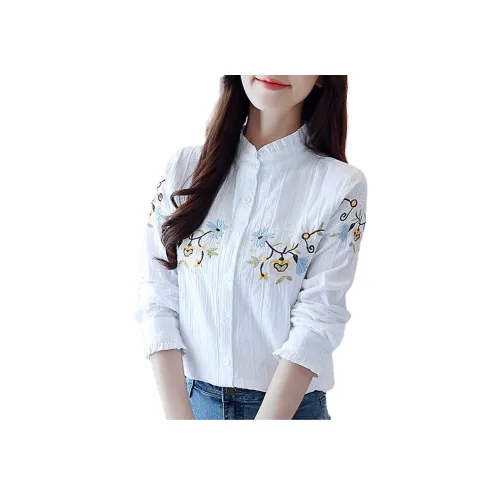 H YXIANG Белые Женские Рубашки