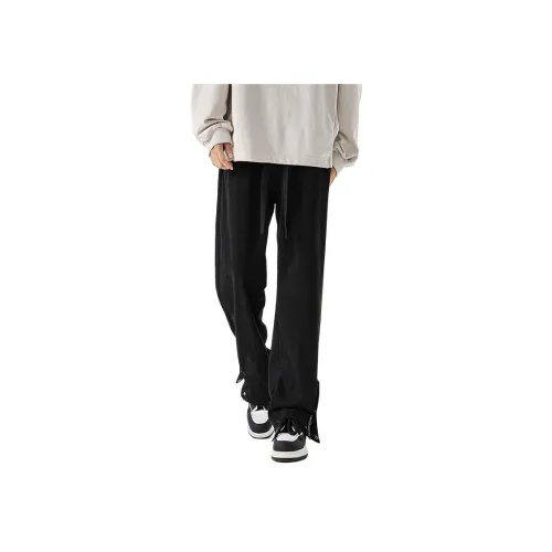 ZUOFEILI Черные Унисекс Повседневные Штаны