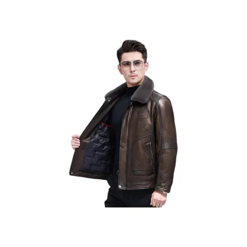 BILISISHANYANG Кожа Куртка Унисекс