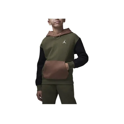 Jordan Свитшот MJ Brooklyn Средний Оливковый Зеленый Подростки